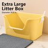 Semi-Enclosed Cat Litter Box with Double-Layer Tray