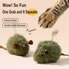 Touch-Activated Plush Mouse Cat Toy with Sound