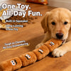 Four-Section Squeaky Sausage Dog Toy for Tug Play
