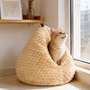 Chicken-Shaped Enclosed Plush Cat Bed