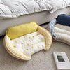 Reversible Curved Pet Sofa Bed for Small Dogs and Cats