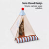 Semi-Enclosed Cat & Small Dog Tent Bed