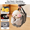Small Dog & Cat Car Seat Bed with Removable Washable Cushion