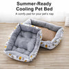 Rectangular Padded Pet Bed for Dogs & Cats