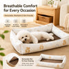 Washable Sofa-Style Pet Bed with Reversible Removable Pad