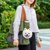 Canvas Pet Carrier Shoulder Bag for Cats and Small Dogs
