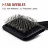 Cushioned Pet Pin Brush for Fluffing and Detangling