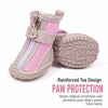 Small Dog Shoes with Soft Soles and Zipper Closure