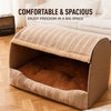 Enclosed Cat & Dog Bed with Removable, Washable Cushion