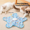Rechargeable Interactive Cat Toy with Teaser Wand and Hideaway Cover
