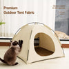 Enclosed Portable Pet Tent Bed
