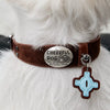 Faux Leather Pet Collar for Small Dogs and Cats