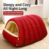 Semi-Enclosed Pet Bed for Cats and Small Dogs