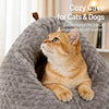 Chicken-Shaped Enclosed Plush Cat Bed