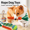 Squeaky Knotted Rope Chew Toy for Small and Medium Dogs