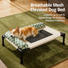 Elevated Cat & Dog Pet Cot with Breathable Mesh and Removable Cushion