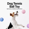 Synthetic Leather Tennis Ball Dog Toy for Fetch and Tug