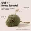 Touch-Activated Plush Mouse Cat Toy with Sound