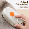Rechargeable Spray Grooming Brush for Cats and Dogs