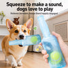 Bottle-Shaped Squeaky Dog Chew Toy