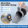 Cat Litter Scoop with Built-In Bag Holder