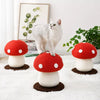 Mushroom Cat Scratching Post with Vertical Scratching Surface