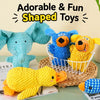 Plush Squeaky Pet Toy with Playful Animal Designs