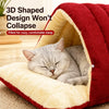 Semi-Enclosed Pet Bed for Cats and Small Dogs