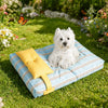 Striped Washable Pet Bed for Dogs & Cats