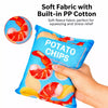 Plush Potato Chip Squeaky Toy for Dogs and Cats