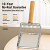 Fine-Slot Stainless Steel Cat Litter Scoop