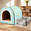 Waterproof Semi-Enclosed Pet Bed for Small Dogs and Cats