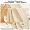 Semi-Enclosed Canvas Tent House for Small Dogs