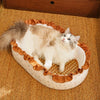 French-Style Polyester Cat Bed with Rocking Base