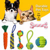 Squeaky Knotted Rope Chew Toy for Small and Medium Dogs