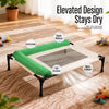 Elevated Dog & Cat Cot Bed with Removable Cover