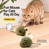 Touch-Activated Plush Mouse Cat Toy with Sound