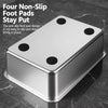 Stainless Steel Open-Top Cat Litter Box with High Sides