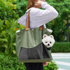 Canvas Pet Carrier Shoulder Bag for Cats and Small Dogs