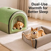 Enclosed Pet Bed with Covered Sleeping Space