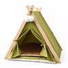 Semi-Enclosed Canvas Tent House for Small Dogs