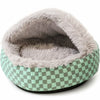 Semi-Enclosed Winter Pet Bed for Cats & Small Dogs, Shell Design