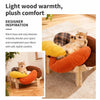 Petal-Shaped Elevated Cat & Small Dog Bed with Removable Cover