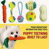 Squeaky Knotted Rope Chew Toy for Small and Medium Dogs