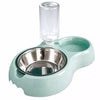 Double Pet Bowl with Water Dispenser for Dogs and Cats