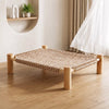 Wicker Cat Bed with Scratching Area