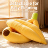 Banana-Shaped Pet Bed for Cats and Small to Medium Dogs