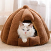Enclosed Cat Tent Bed with Removable Washable Cover