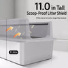 Stainless Steel Open-Top Cat Litter Box with High Sides
