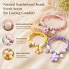 Adjustable Nylon Pet Collar with Bell and Camphor Wood Detail